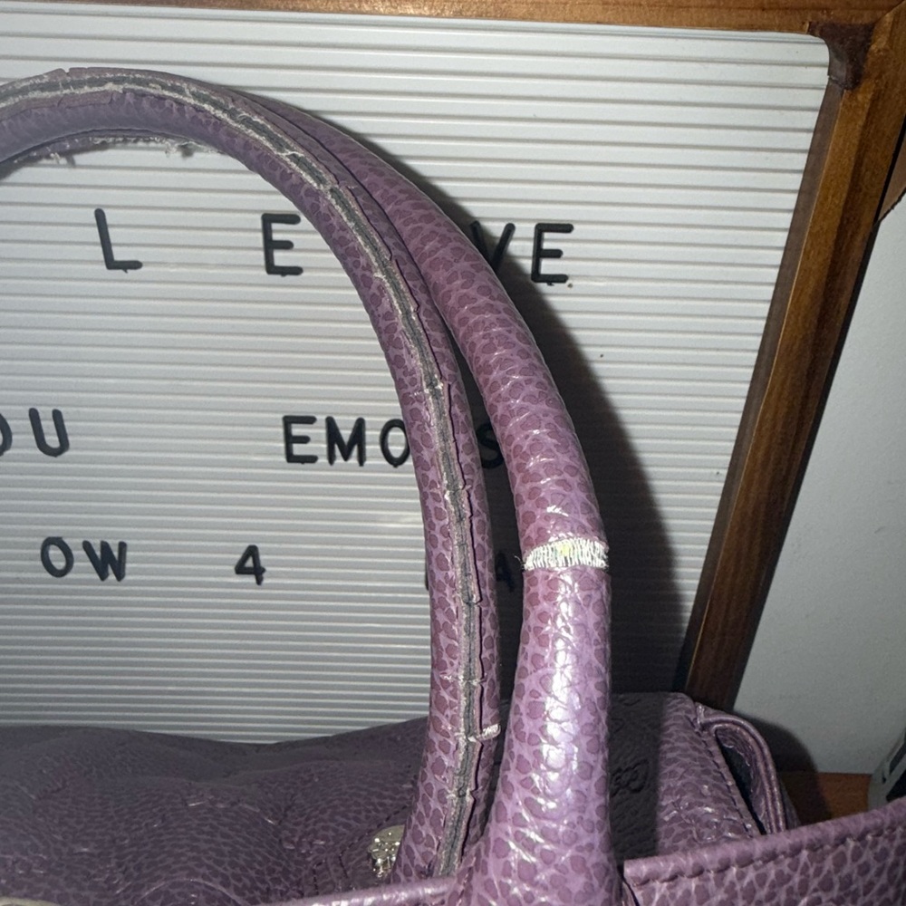 💜 Hello Kitty x Loungefly Embossed Purple Leather Tote Bag - Picture 9 of 16